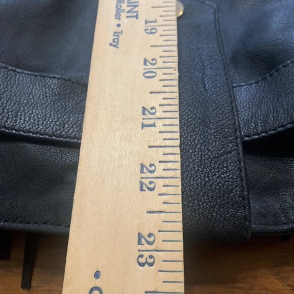 Antelope Creek Leather Fringe Jacket XL Black Western Moto Biker Southwest Grung - Picture 9 of 12